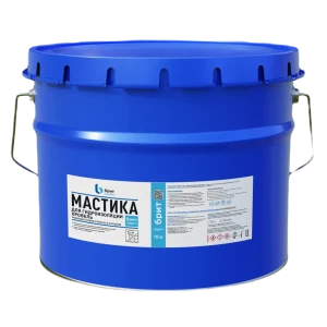 Мастика битумно-полимерная Брит Стандарт-Р для гидроизоляции кровли 10 кг