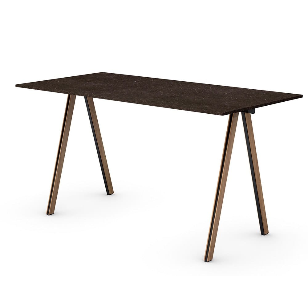 Квадратный стол из железа и дерева Vela Arredamenti Jean ARCH-00030316 - Вид №3