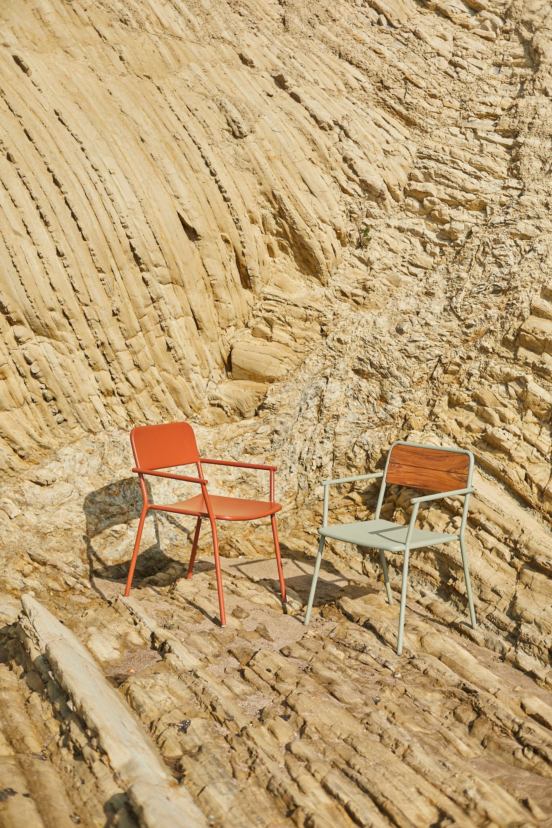 Стул из алюминия и тика YAAZ Edi ARCH-00122283 - Вид №2