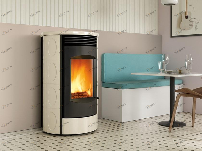 CAMINETTI MONTEGRAPPA Настенная печь на дровах из майолики Evoca sun-id-1510723