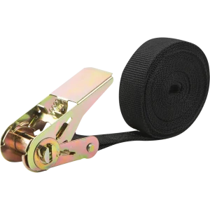 Ремень-стяжка с фиксатором-трещоткой Standers 25x5000 мм, полипропилен, цвет чёрный 82125520 STLM-2105024