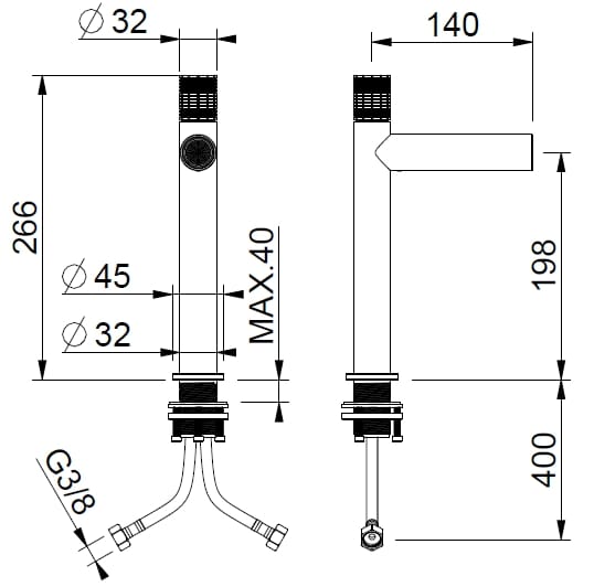 Смеситель для раковины из нержавеющей стали BEAMTECH App ARCH-00096293 - Вид №6
