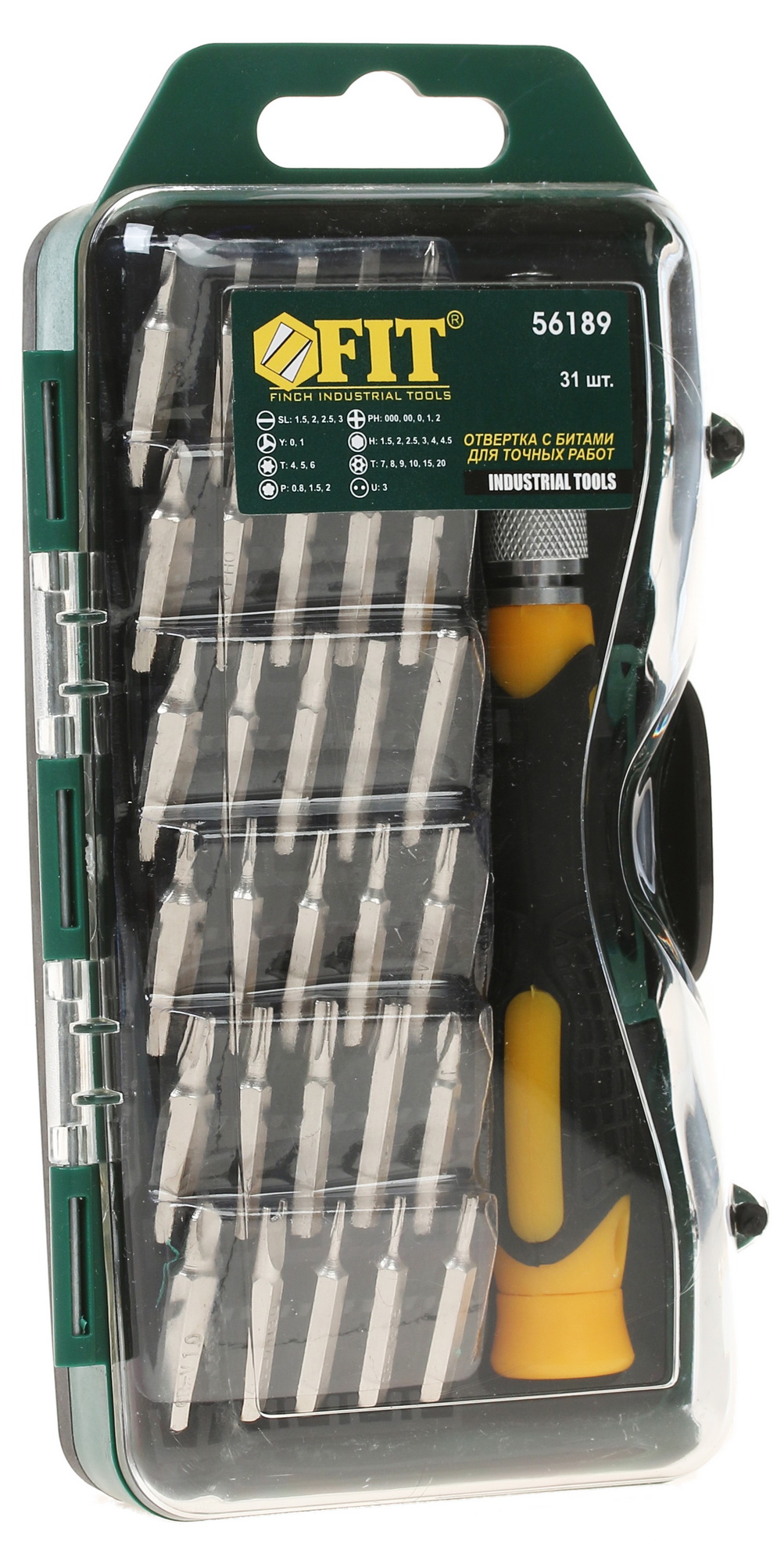 Отвертка с набором насадок FIT 56189 1116851 STDN-0124572