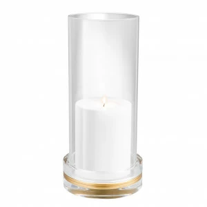 Подсвечник стеклянный прозрачно-золотой Henderson от Eichholtz EICHHOLTZ EICHHOLTZ 060376 Золото;прозрачный