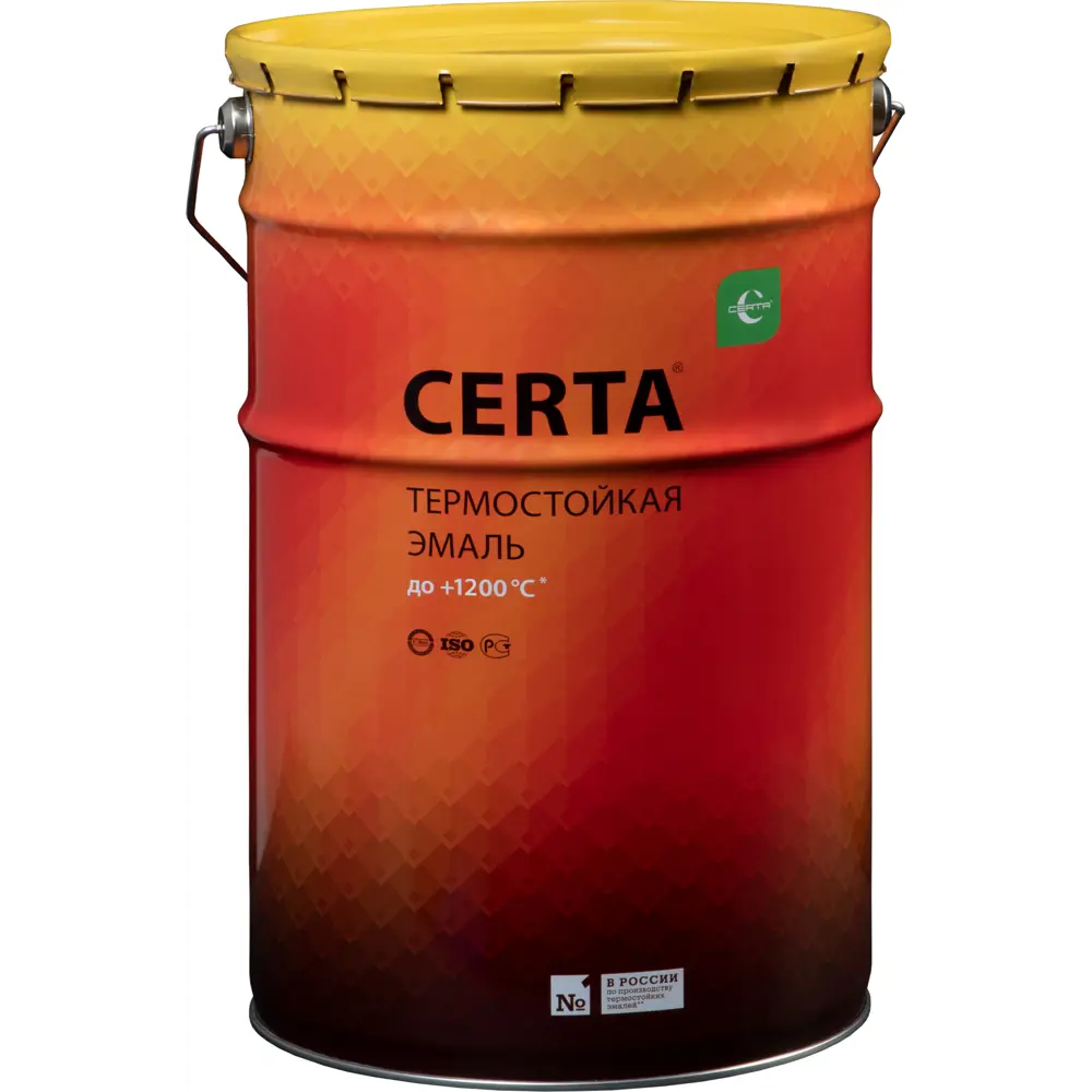 Эмаль термостойкая Certa цвет белый 25 кг 84815761 STLM-2074190 