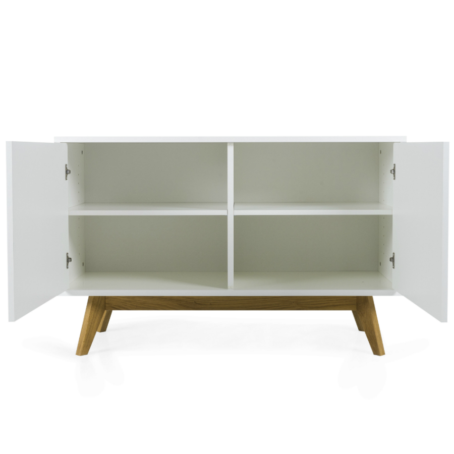 Сервант Tenzo Bess, 72х114х43 см, дуб, белый 2172001 - Вид №4