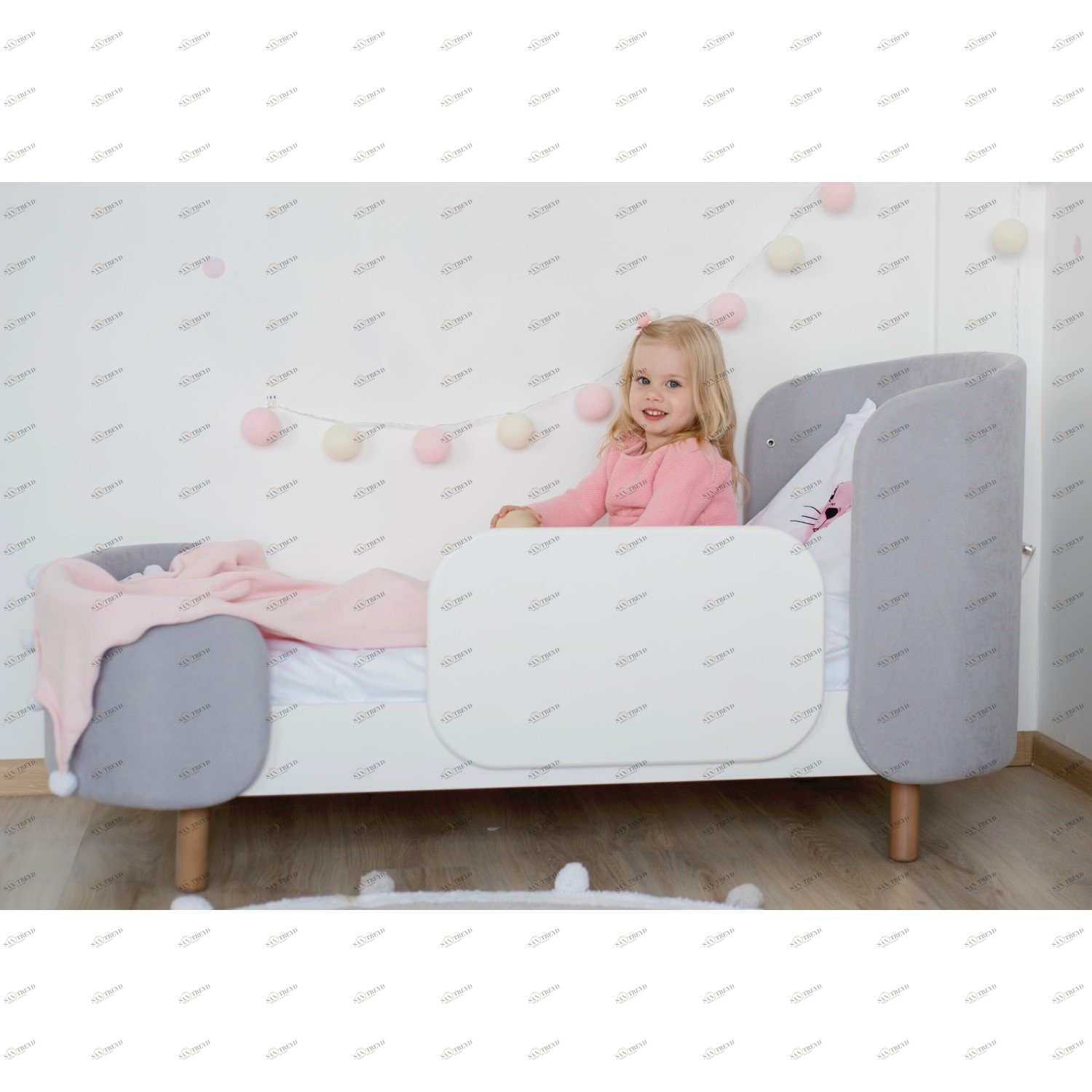Бортик для кроватки-трансформера белый Kidi Soft ELLIPSE ELLIPSE KIDI SOFT 00-3951284 Белый Santreyd 