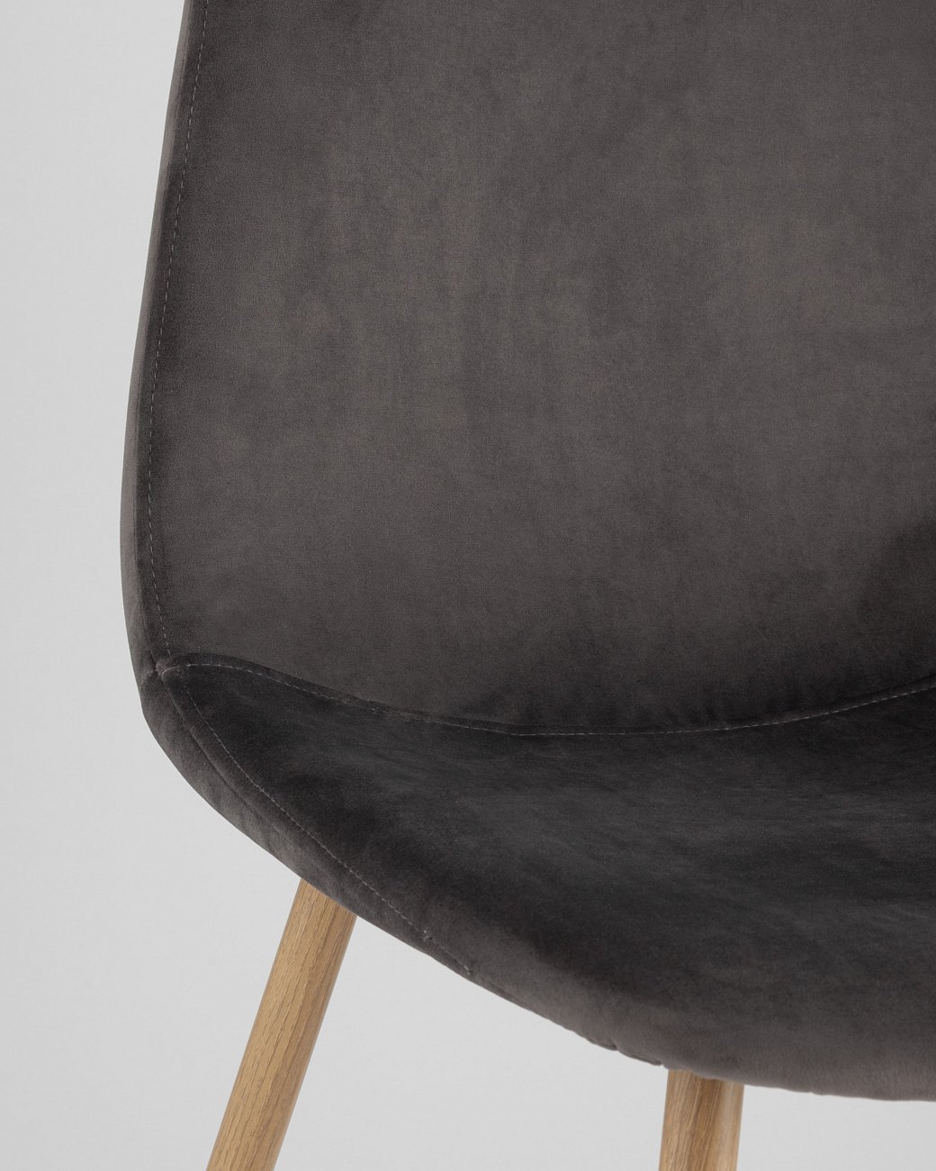 Стул со спинкой серый "Валенсия" STOOL GROUP ДИЗАЙНЕРСКИЕ, ИНТЕРЬЕРНЫЕ 00-3946203 Серый  - Вид №6