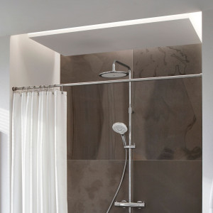 TKS20-2-S Зажим для занавесок для душа, 100 - 160 см. сделано, чтобы измерить. PHOS