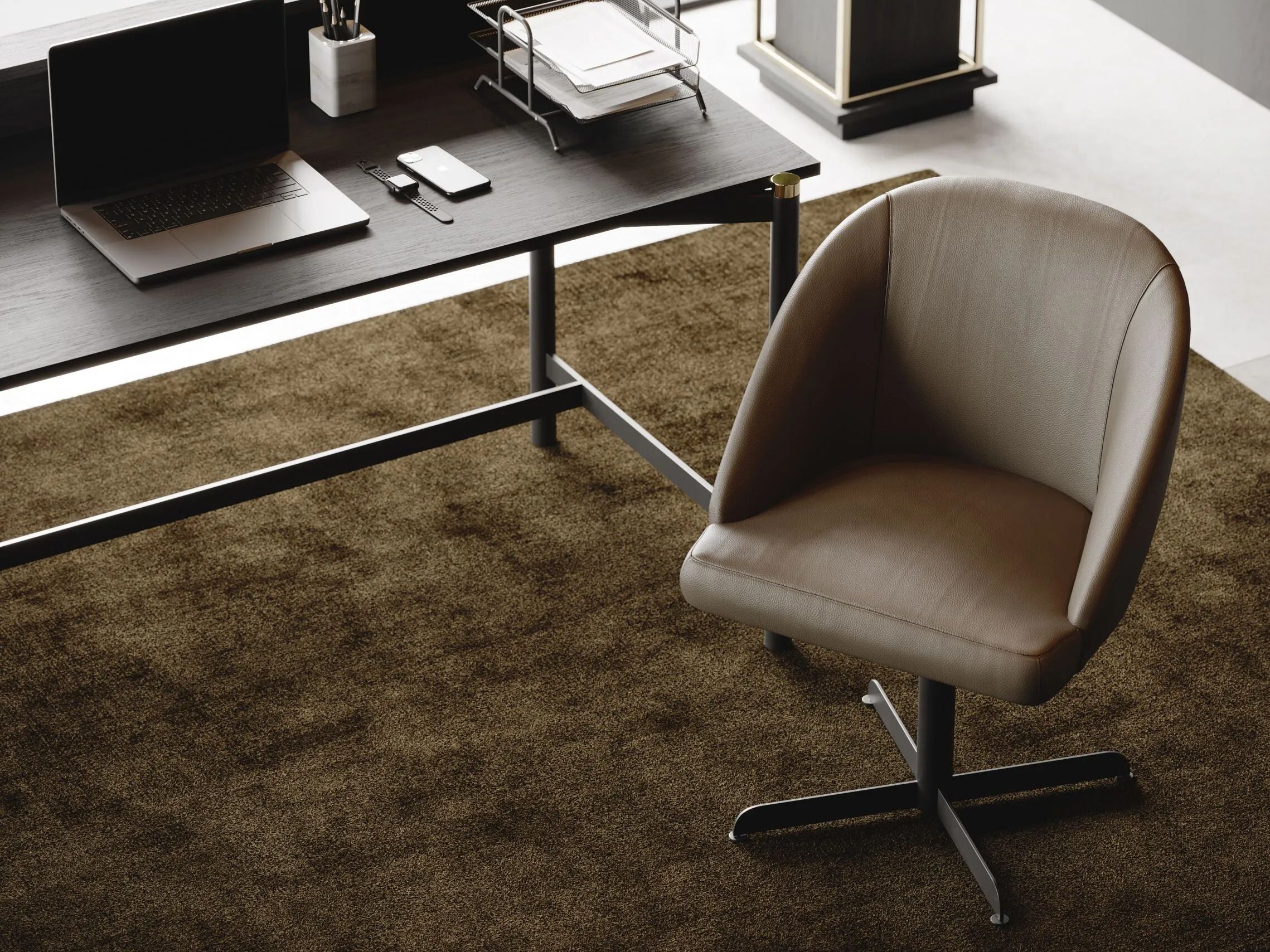 Кожаный мягкий стул Laskasas ARCH-00072747 - Вид №4