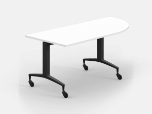 Стол с откидным верхом на колесах