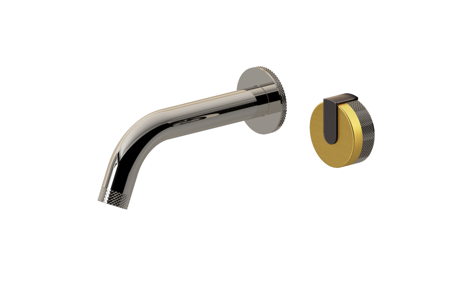 E-11535-R1BAU-L1GM-PN Настенный прогрессивный смеситель скрытого монтажа для раковины GRAFF MOD+