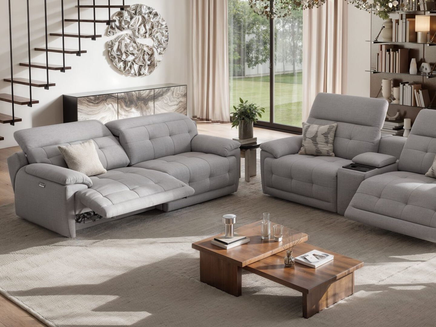 Домашний кинотеатр 3 местный тканевый диван Sofanella Vegas ARCH-00073812 - Вид №7