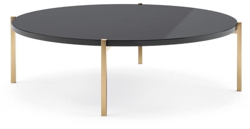 PRADDY Круглый журнальный столик из нержавеющей стали и дерева для гостиной  Ml262  - Вид №1