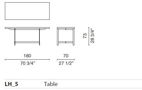 Cappellini Стол в современном стиле Lochness sun-id-1493887 - Вид №3