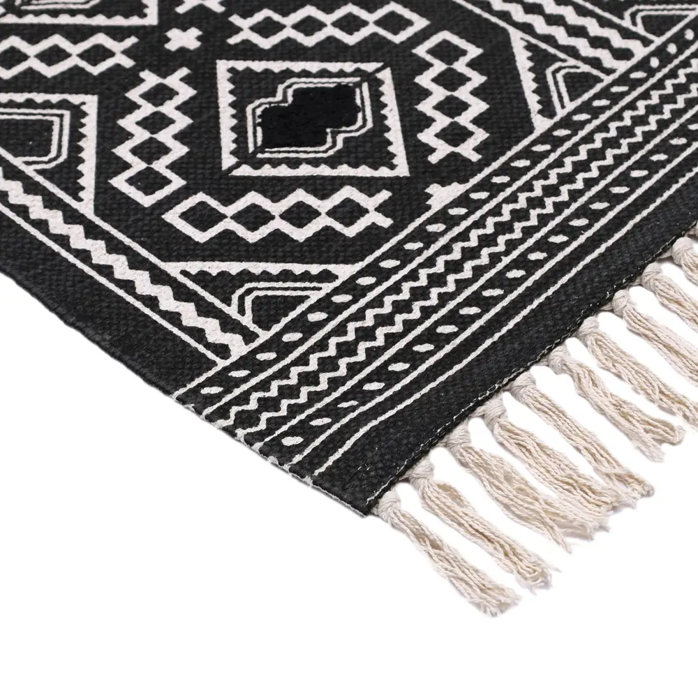 Коврик грязезащитный KREAFORTA Cauvery 60x120 см хлопок цвет белый STLM-2138747 - Вид №2