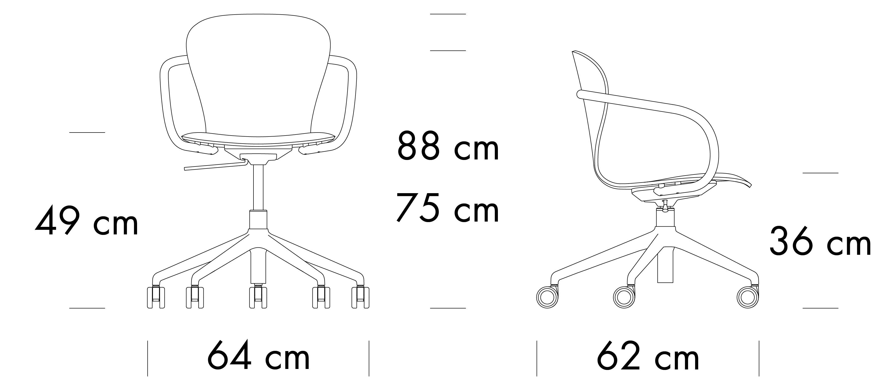 Деревянный стул с колесами с подлокотниками THONET S 220 ARCH-00139478 - Вид №8