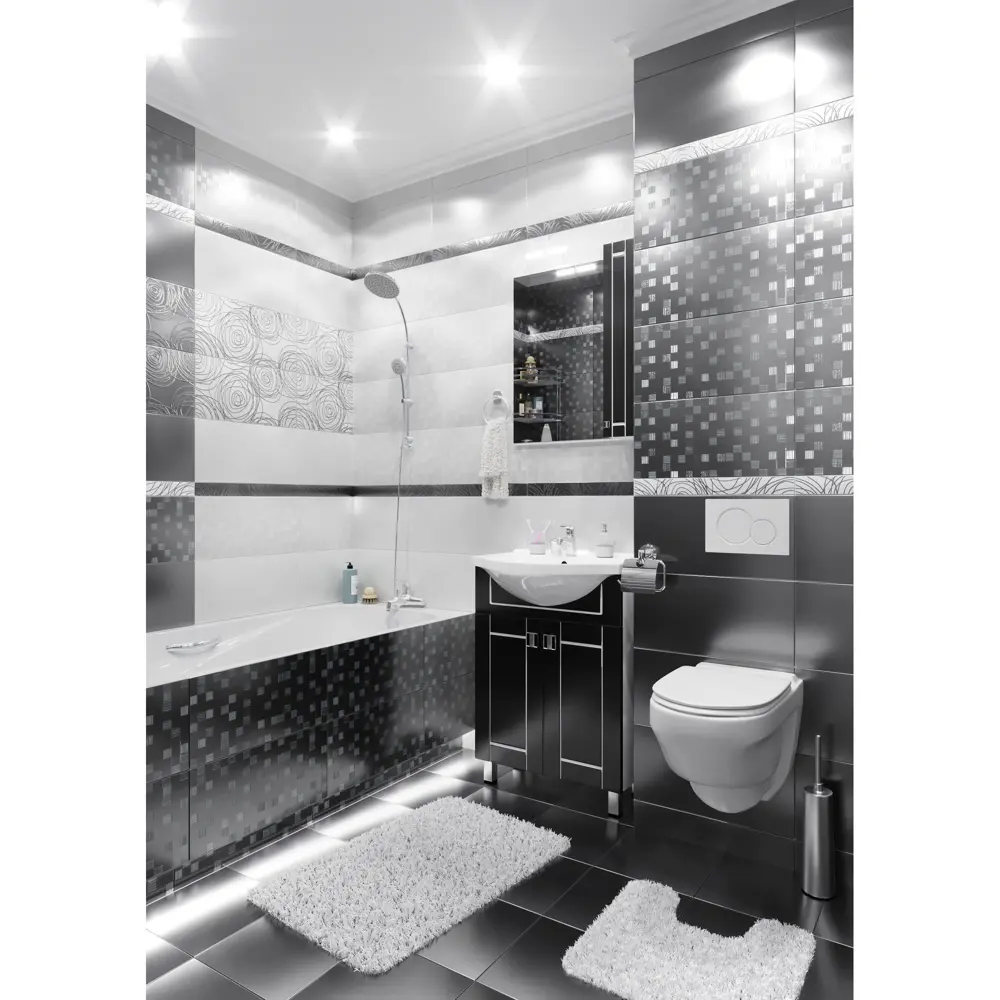 Вставка «День» 25х50 см цвет белый BELANI STLM-2121313 - Вид №5