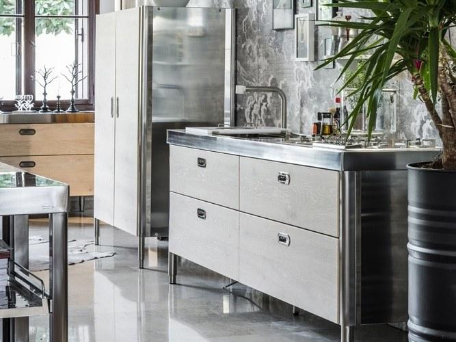 ALPES-INOX Кухонный модуль для стирки, готовки, хранения и холодильника Liberi in cucina sun-id-1501100 - Вид №2