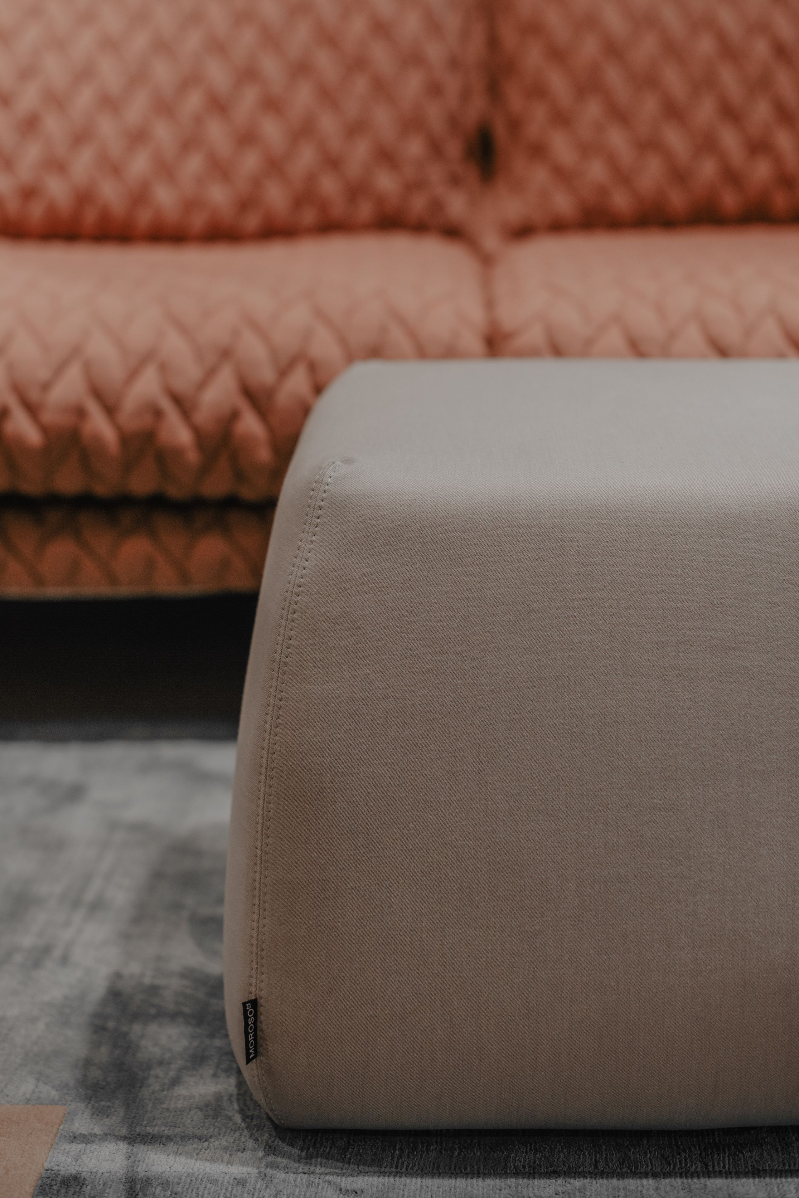 Квадратный съемный пуф из ткани In Stock Moroso ARCH-00142512 - Вид №3