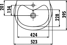 DC052-00CB00E-0000 DUCKY Раковина детская Creavit Ducky  - Вид №9