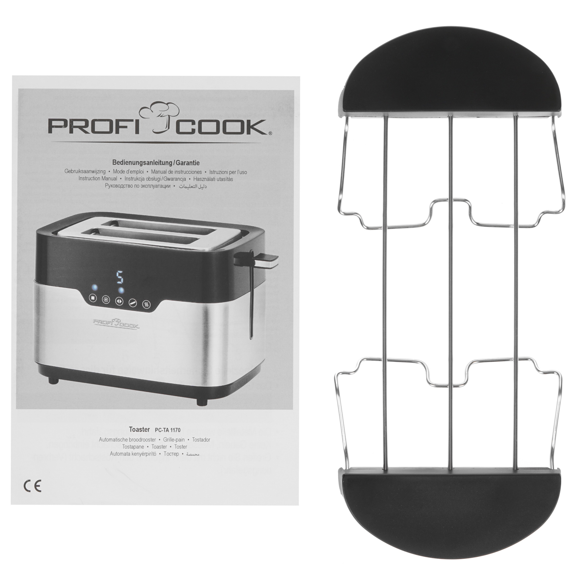 8165193 Тостер ProfiCook PC-TA 1170 серебристый STDN-0045576 - Вид №7