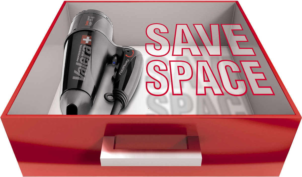 Valera Swiss Light 5400 Fold Away Ionic Мод.SL 5400T - 2000 Вт - Сверхлегкий профессиональный фен со складной ручкой и ионным генератором. 55605003  - Вид №1