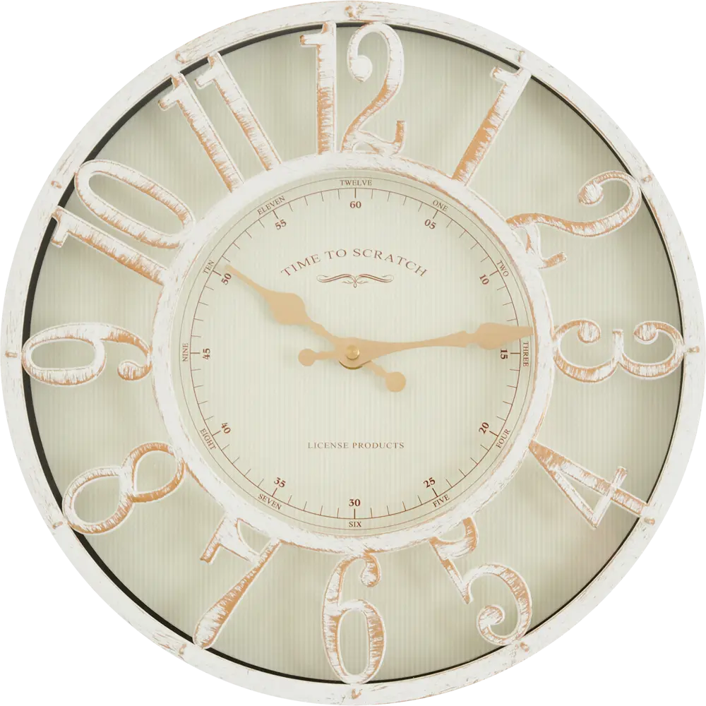 Настенные часы DREAM RIVER DMR — элегантный белый циферблат 30 см 84241246