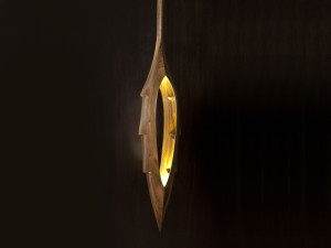 Деревянный светодиодный подвесной светильник