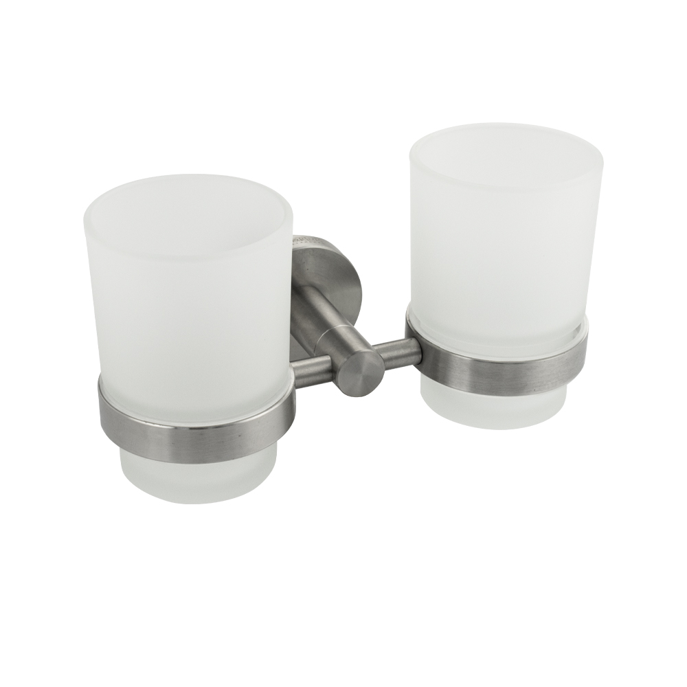 GFmark - Стакан + стакан с креплением к стене, из нержавеющей стали, код: 80160 