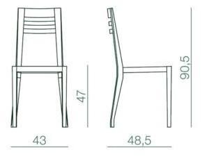 Bedont Деревянный стул с сиденьем, обтянутым кожей  B77 c01r / c01n  - Вид №2