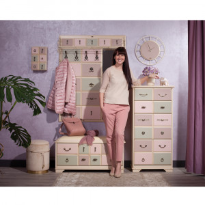 11536 Комод Пандора 5 Айвори Акварель BOGACHO