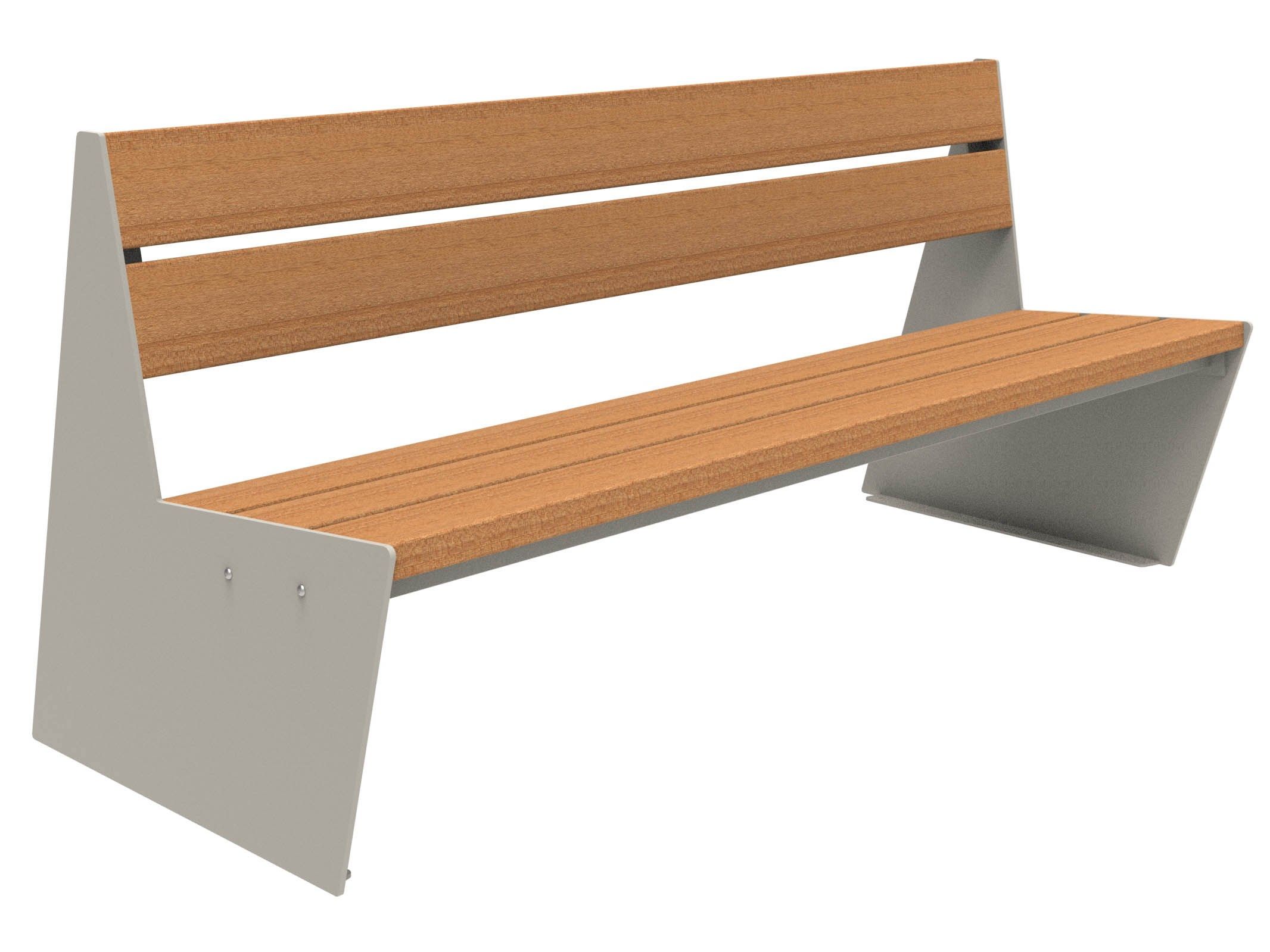 Скамья из окуме со спинкой Lazzari Sharp ARCH-00087617 - Вид №39