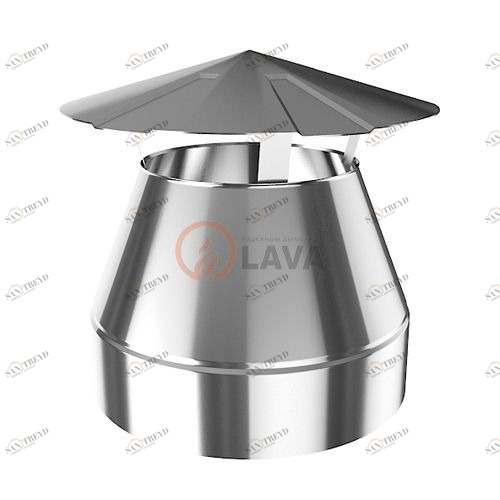 Оголовок-зонт LAVA 200/300, нерж. 439 (0,5) 4006