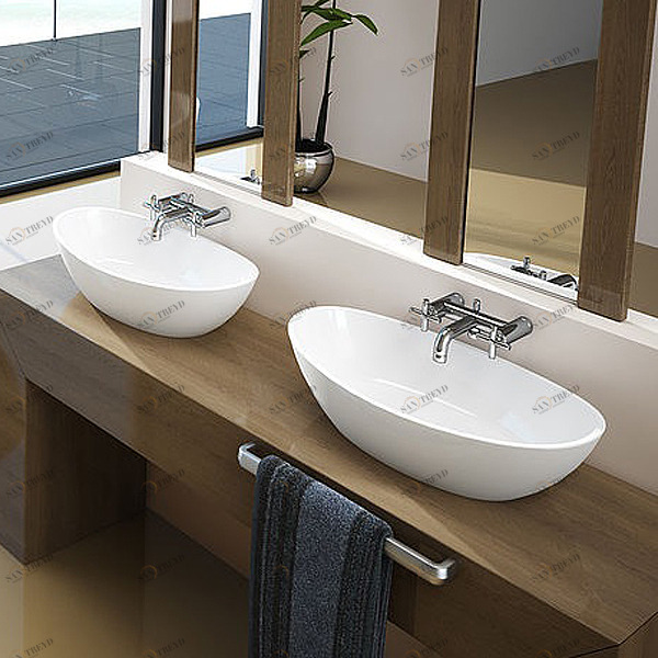 4412 Накладная раковина на столешницу  овальная HOESCH 