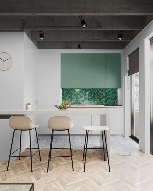 Стеновые панели - Гексагон грин LIGRON LIST118 2256 - Вид №6