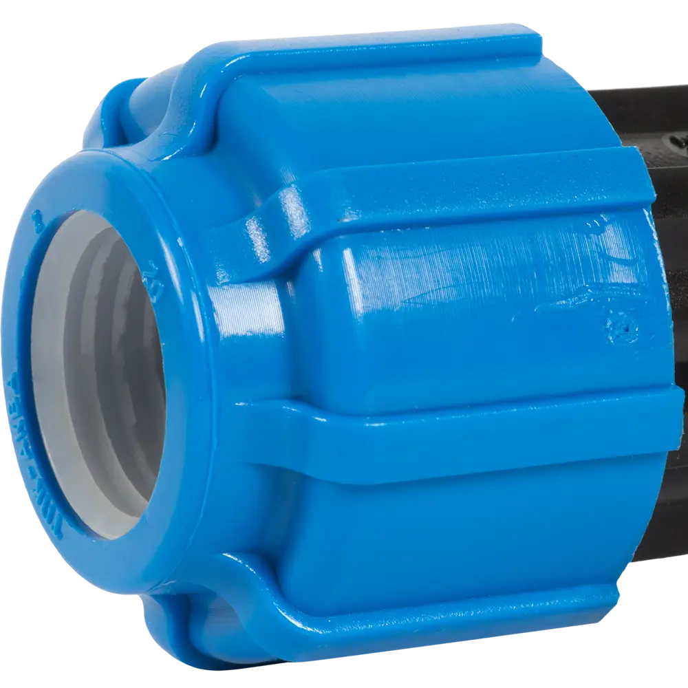 Муфта обжимная ПОЛИТЭК 20x20 мм для полиэтиленовых труб 11738529 STLM-0001447 - Вид №1