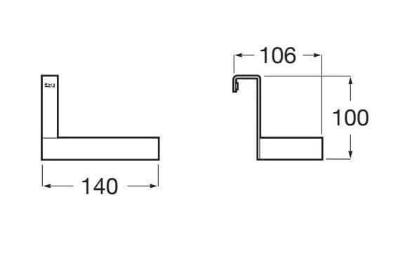 Металлический держатель рулона Roca Экстра ARCH-00006459