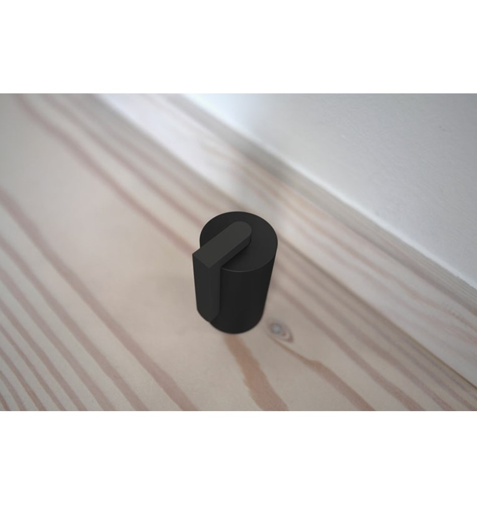 FROST Дверной упор 1, 55мм » черный / черный Нержавеющая сталь Черный N1931-B  - Вид №3