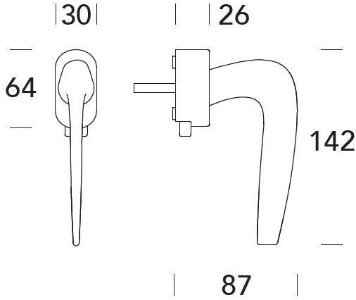 Reguitti Оконная ручка dk на розе Elegance A005dkc6758 - Вид №1
