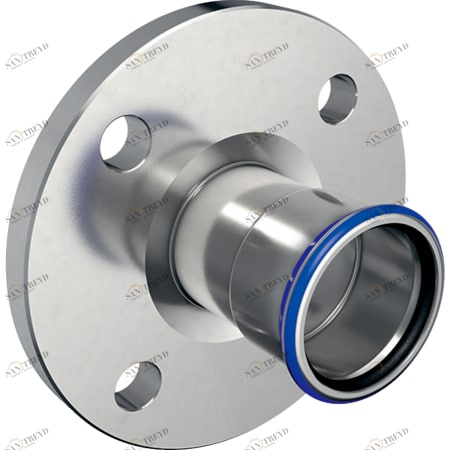 GEBERIT 33741 Фланец Geberit Mapress из нержавеющей стали, PN 10/16, с прессовым соединением 