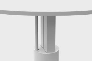 Круглый стол с регулируемой высотой из окрашенного металла Mara Follow ARCH-00069137 - Вид №10