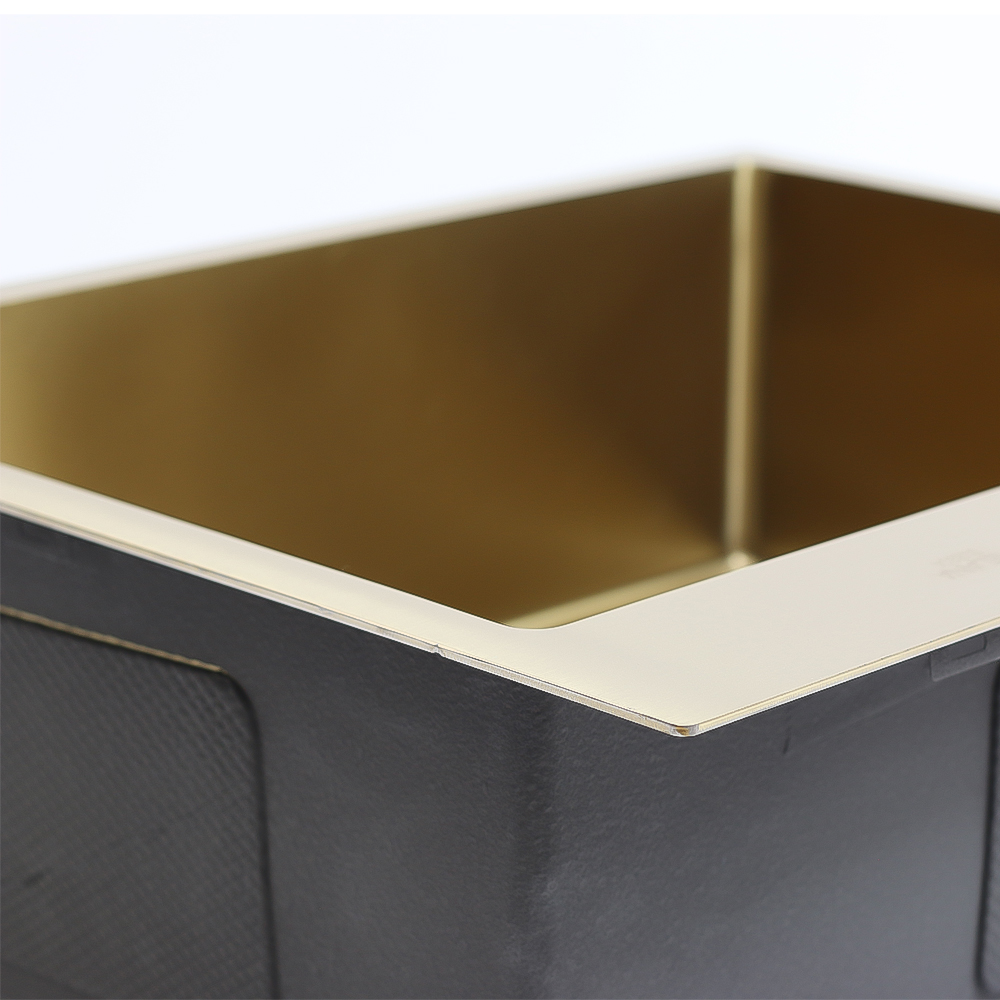 Мойка H6050G MELANA ProfLine 3,0/200 ЗОЛОТО врезная прямоугольная с коландером H6050G H6050G золото - Вид №8