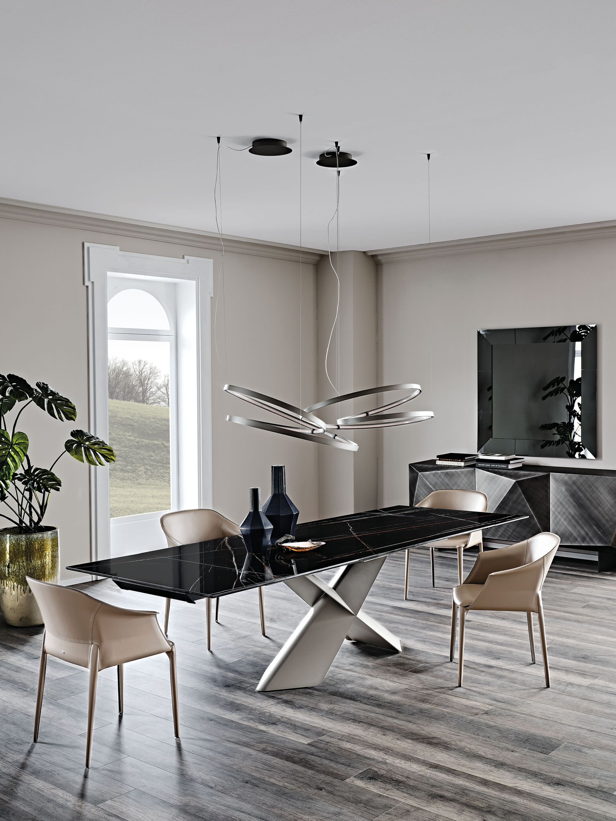 Керамический прямоугольный выдвижной стол Cattelan italia Tyron ARCH-00029446 - Вид №1