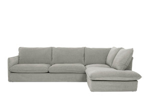 Тканевый диван с полуостровом