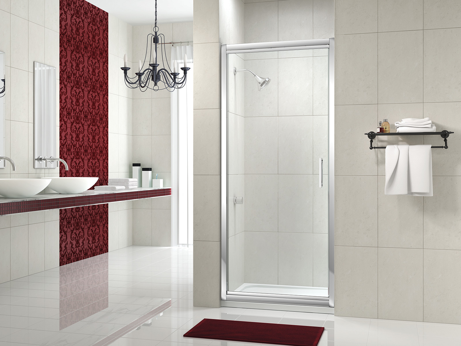 Дверь в нишу MS84431 Merlyn 8 Series Хромированный 