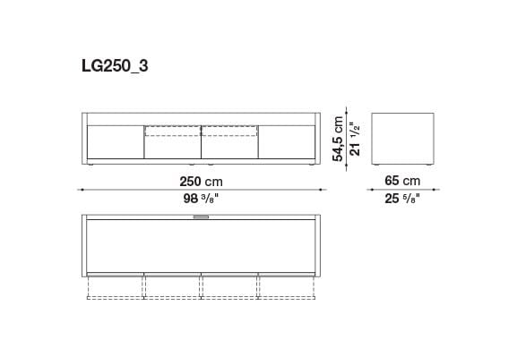 Деревянный шкаф с распашными дверями B&B Italia Liagò ARCH-00025165 - Вид №4