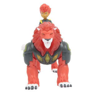 GRM05000-2 Фигурка героя в комплекте с чудовищем - Пайрон и Рифф (с подсветкой и звуком) Gormiti