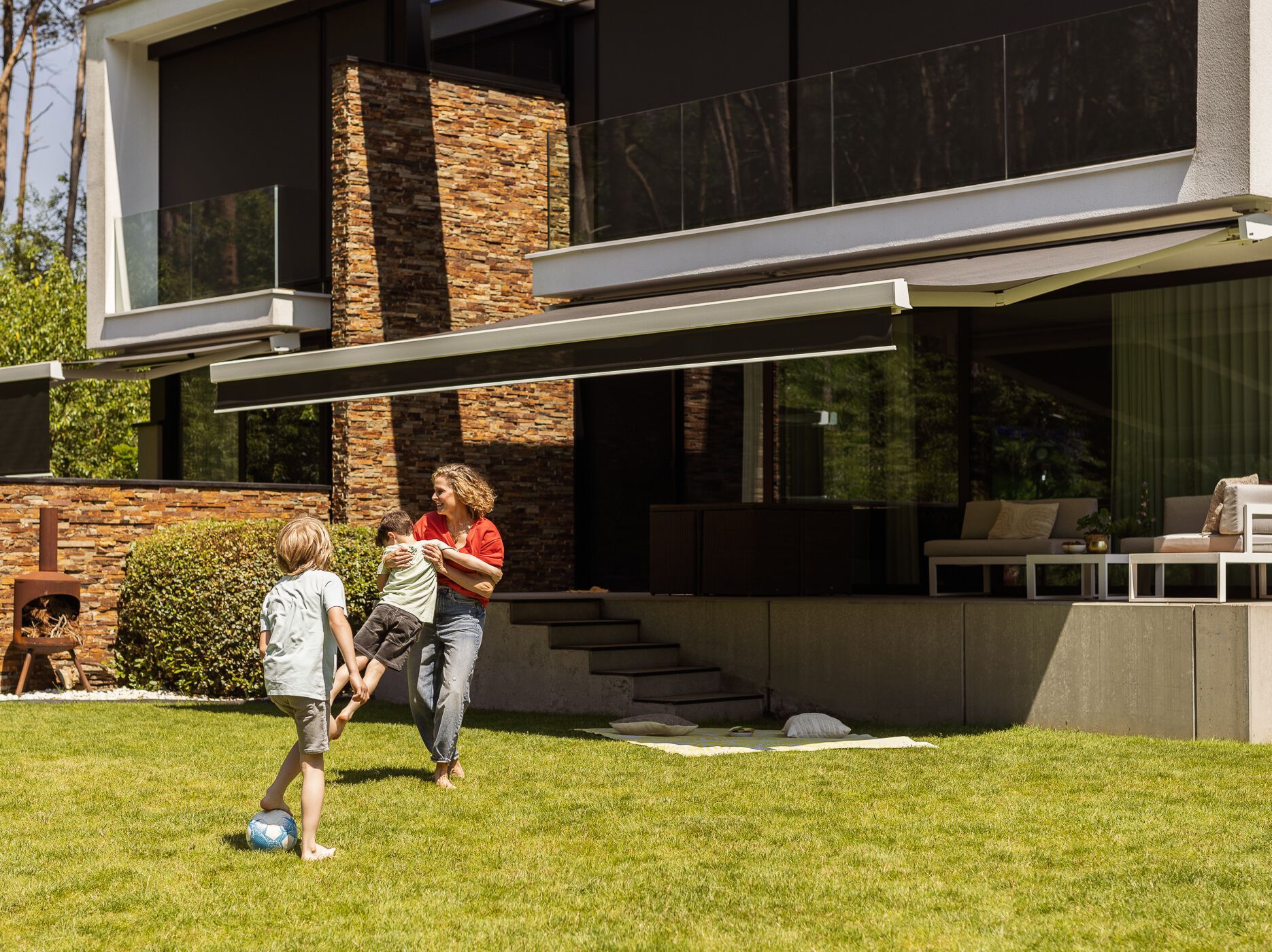 Тент с выдвижными ящиками со встроенным освещением Harol CADIZ ARCH-00113848