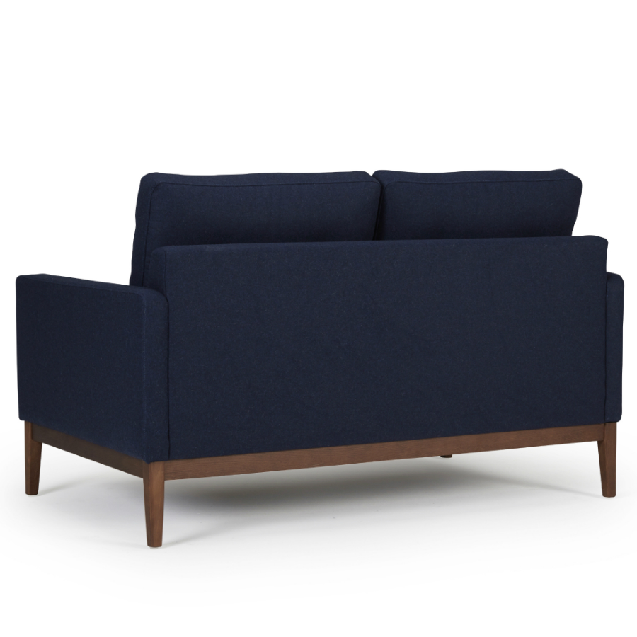 Диван двухместный Finn 01, дуб/орех, темно-голубой Kragelund 3730220521 - Вид №4